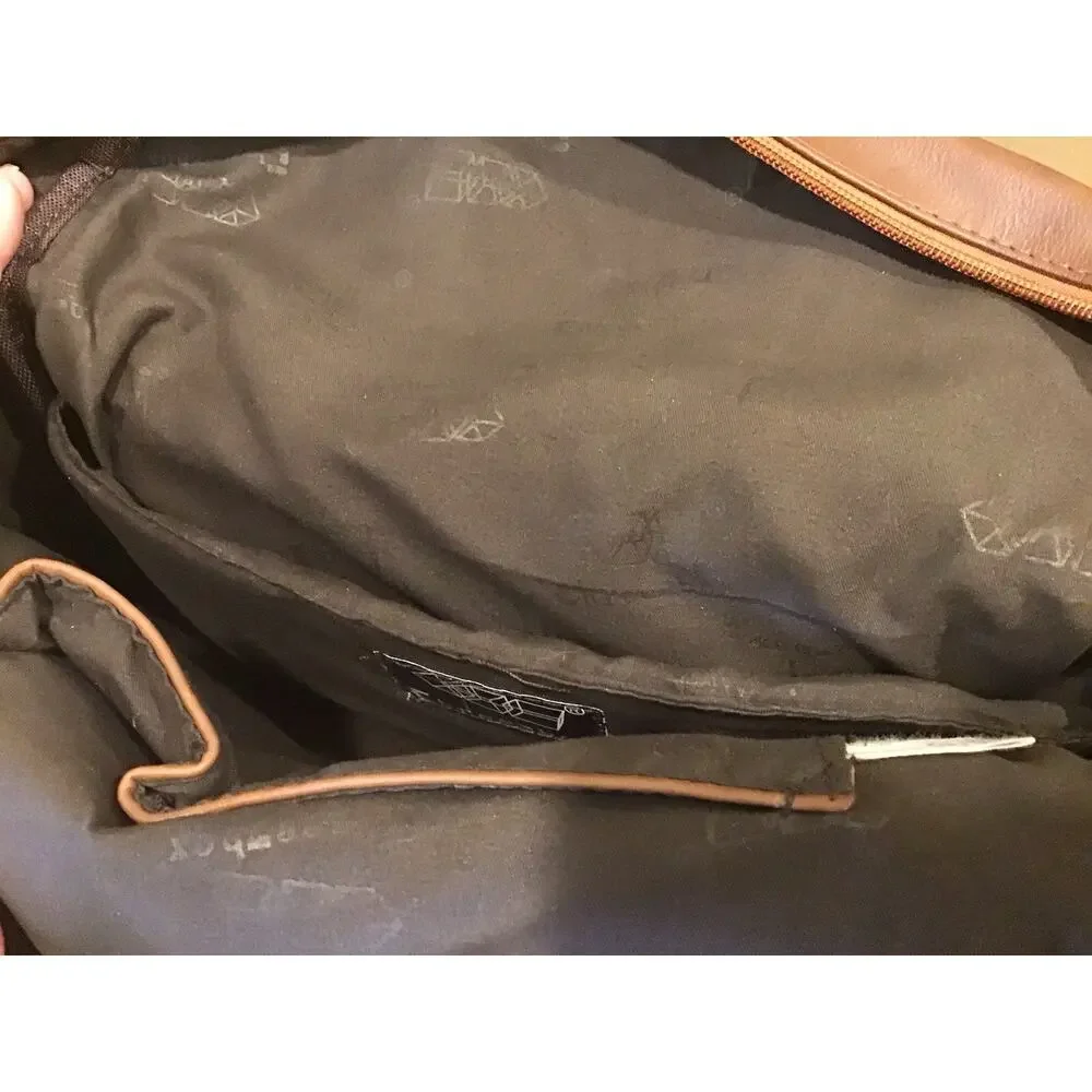Vegan Leather Bag/Backpack With Adjustable Strap Laptop Compartment College